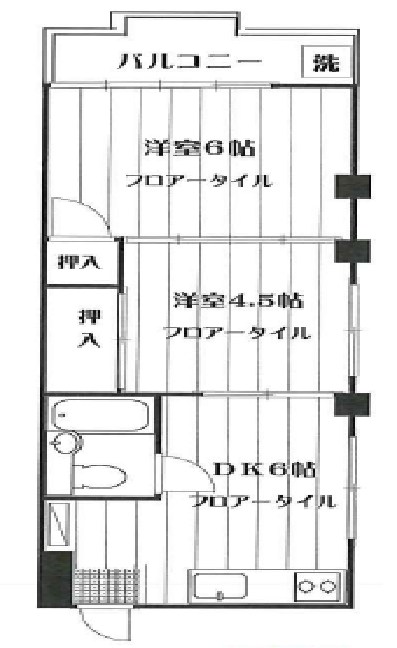 武蔵野グリーンハイツ 間取り