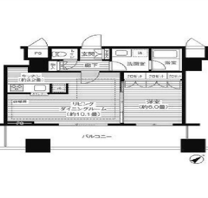 豊島区東池袋4丁目楽器可（ピアノ）マンション 間取り