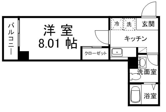 【8-23時演奏可能】ロイヤルスカーレット 間取り