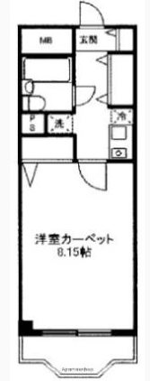 中野区江原町3丁目楽器可（24時間演奏可能・グランドピアノ・管弦打楽器・声楽）マンション 間取り