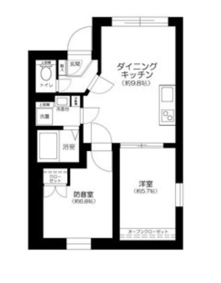 北区東十条1丁目楽器可（防音・24時間・グランドピアノ・弦管楽器・声楽）築浅マンション 間取り