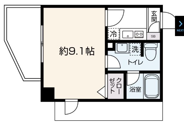 東村山市野口町1丁目楽器可(ピアノ・弦管楽器・声楽)マンション 間取り