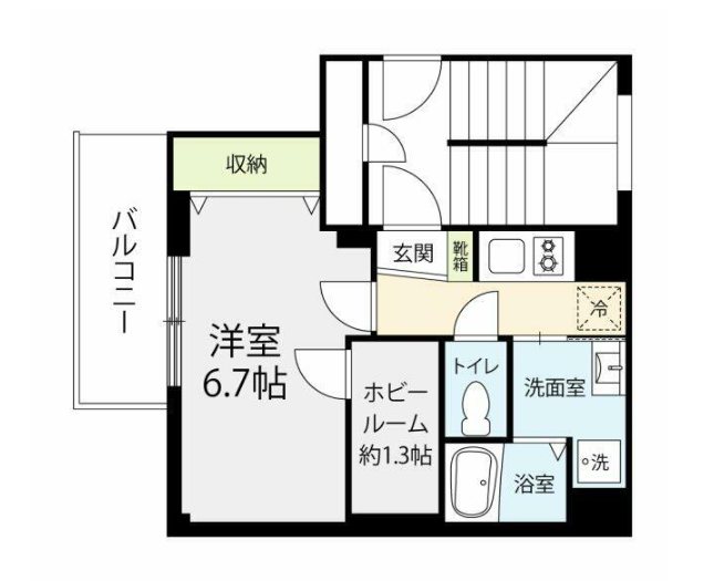 墨田区本所4丁目楽器可(防音・弦・管楽器・声楽)マンション 間取り