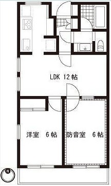 川崎市多摩区生田6丁目楽器可(防音・グランドピアノ・弦・管楽器・声楽)マンション 間取り