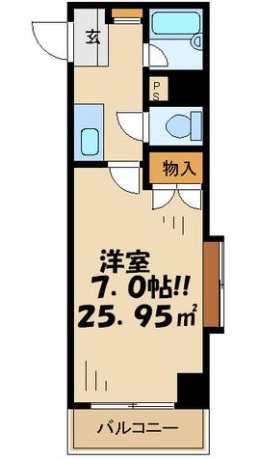 調布市仙川町3丁目楽器可(ピアノ・木管楽器・声楽)女性限定 マンション 間取り