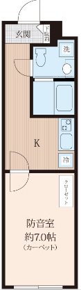 板橋区小豆沢2丁目楽器可(防音・24時間演奏・グランドピアノ・弦・管楽器・声楽)マンション 間取り