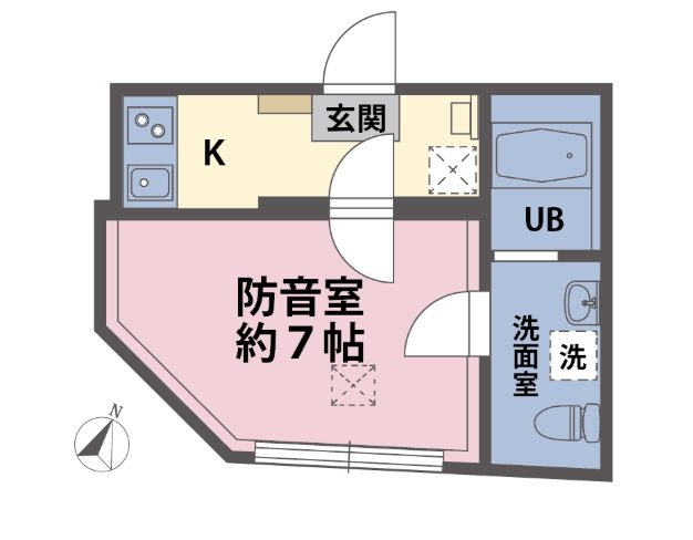 板橋区板橋2丁目楽器可(防音・24時間演奏・グランドピアノ・弦管楽器・声楽)新築マンション 間取り
