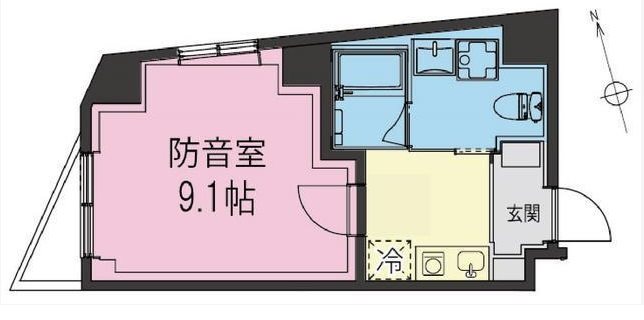 板橋区仲町楽器可(防音・ピアノ・弦管楽器・声楽)マンション 間取り
