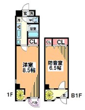国分寺市西町1丁目楽器可（防音・グランドピアノ・弦楽器・声楽）マンション 間取り