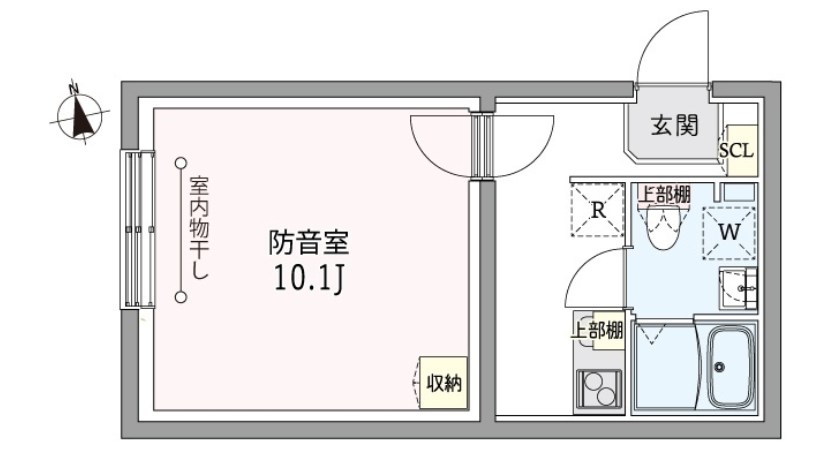 板橋区仲町楽器可(防音・グランドピアノ・弦管楽器・声楽・DTM)マンション 間取り