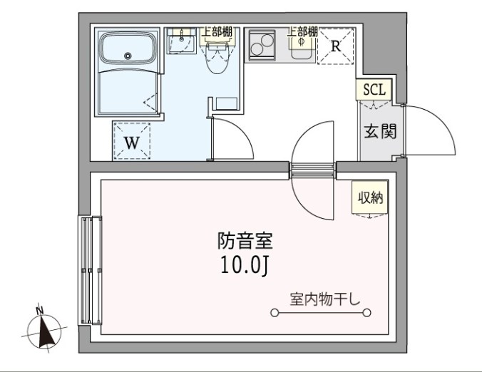 板橋区仲町楽器可(防音・グランドピアノ・弦管楽器・声楽・DTM)マンション 間取り