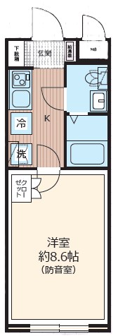 板橋区大和町楽器可(防音・24時間演奏・グランドピアノ・弦・管楽器・声楽・DTM)マンション 間取り
