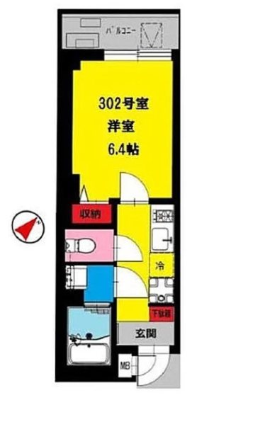 大田区鵜の木1丁目楽器可(防音・ピアノ・弦・管楽器・声楽)マンション 間取り