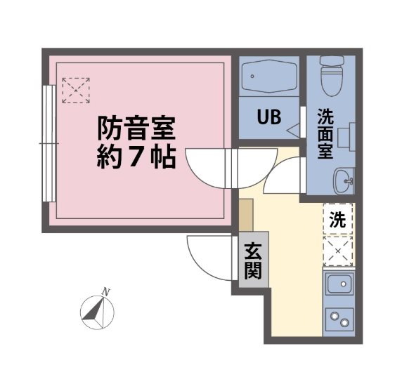 板橋区板橋2丁目楽器可(防音・24時間演奏・グランドピアノ・弦管楽器・声楽)新築マンション 間取り