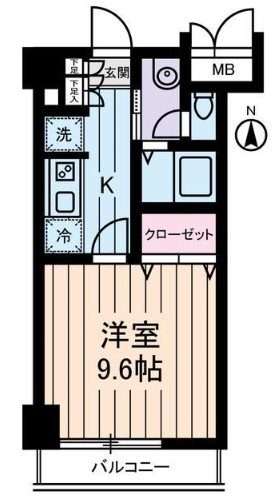 荒川区東日暮里１丁目楽器可(防音・グランドピアノ・弦楽器・声楽)マンション 間取り