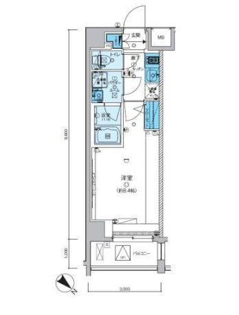 板橋区小茂根4丁目楽器可(防音・グランドピアノ・弦・管楽器・声楽)マンション 間取り
