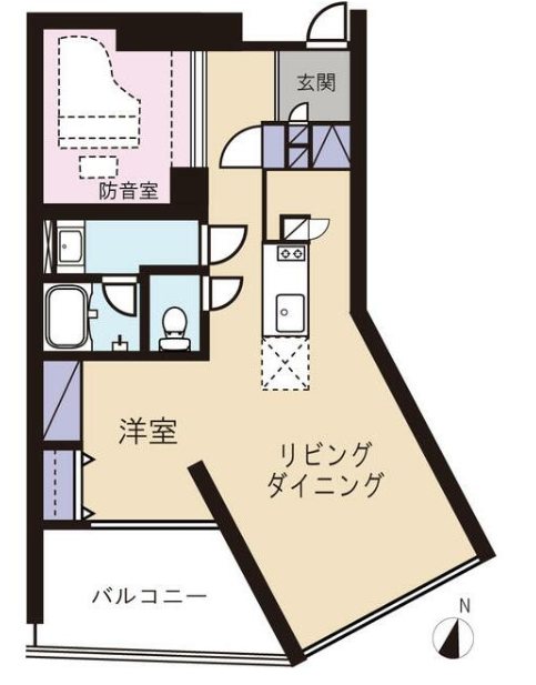 葛飾区青戸5丁目楽器可(防音・24時間演奏・グランドピアノ・弦・管楽器・声楽)マンション  間取り