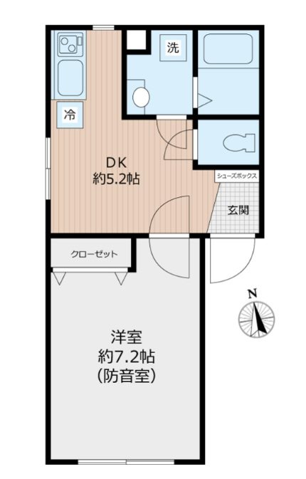 板橋区蓮根3丁目楽器可(防音・24時間演奏・グランドピアノ・弦・管楽器・声楽)マンション 間取り