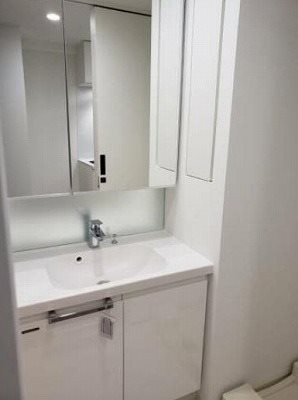 練馬区旭町楽器可(防音・グランドピアノ・弦・管楽器・声楽)マンション 洗面所