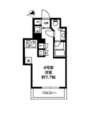 横浜市中区日本大通楽器可（ピアノ・ヴァイオリン・フルート）マンション 間取り