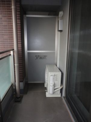 横浜市中区日本大通楽器可（ピアノ・ヴァイオリン・フルート）マンション ベランダ