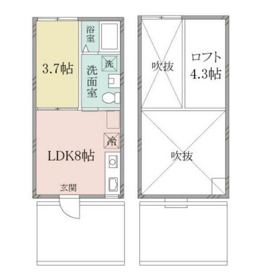 川崎市麻生区岡上2丁目楽器可(ピアノ・弦)マンション 間取り
