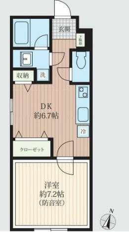 板橋区南常盤台1丁目楽器可（防音・24時間演奏・グランドピアノ・弦管楽器・声楽・DTM）新築マンション 間取り