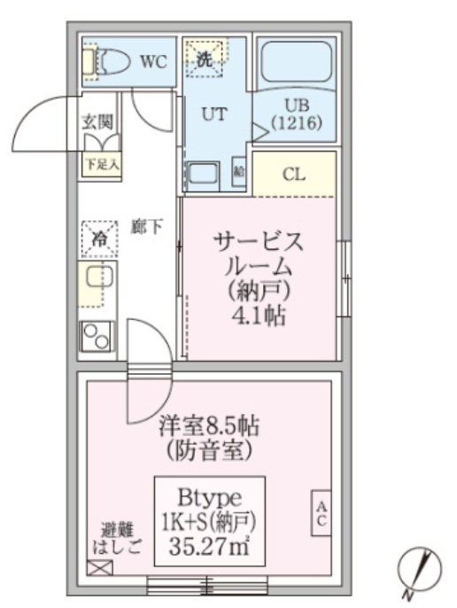 大田区田園調布本町楽器可（防音・24時間演奏可能・グランドピアノ・弦管楽器・声楽）マンション 間取り