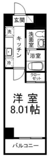 【8-23時演奏可能】ロイヤルスカーレット 間取り