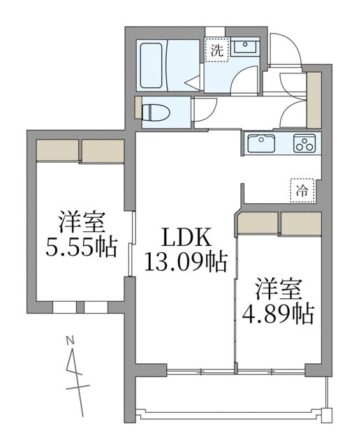 川崎市多摩区宿河原6丁目（ピアノ・弦・管楽器）マンション 間取り