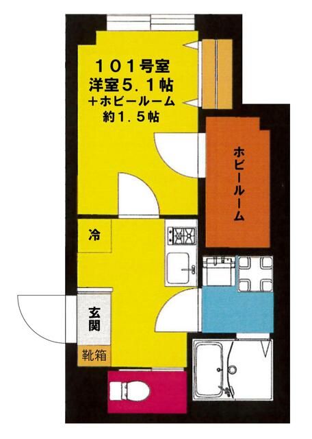 横浜市中区山下町楽器可（ピアノ・弦/管楽器・声楽・DTM）マンション 間取り