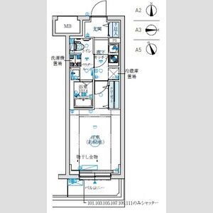 川崎市多摩区西生田2丁目楽器可（声楽・DTM・その他都度相談）マンション 間取り