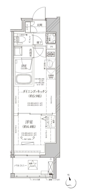 ディアレイシャス平和島 間取り