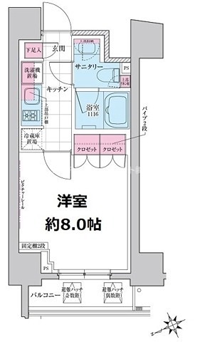 ステラメゾン三軒茶屋 間取り