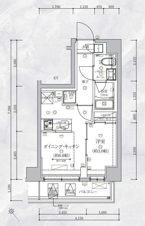 ヴォーガコルテ横濱市ヶ尾 間取り
