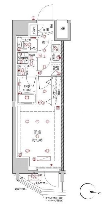 クレイシア板橋本町 間取り