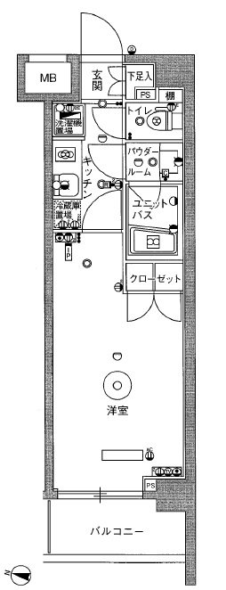 スカイコート押上壱番館 間取り