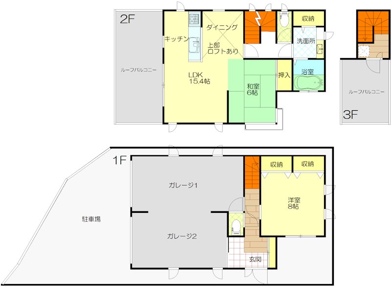 秋谷１丁目貸家 間取り