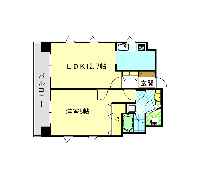 房総ビル 301号室 間取り