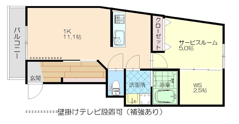 MORE　JOY 301号室 間取り