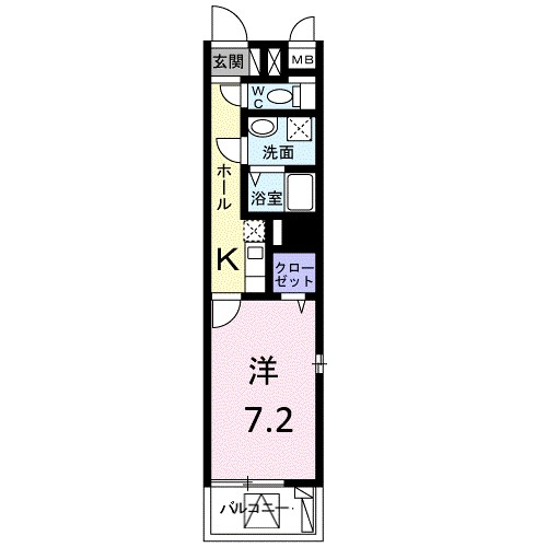 ウイング横須賀 801号室 間取り