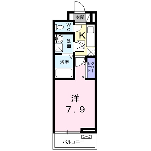 サンリットウエストＪ 102号室 間取り