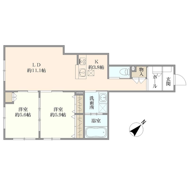 ヘーベルVillage横須賀うみかぜ公園 間取り