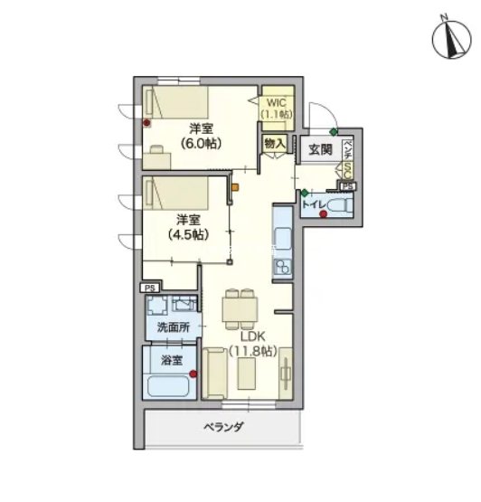 （シニア限定）ヘーベルVillage 藤沢陣屋小路レジデンス 間取り