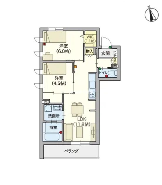 （シニア限定）ヘーベルVillage 藤沢陣屋小路レジデンス 間取り