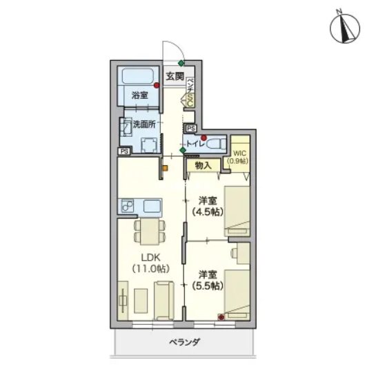 （シニア限定）ヘーベルVillage 藤沢陣屋小路レジデンス 間取り