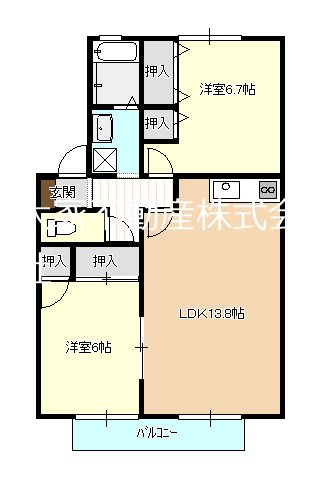 セジュール天満 202号室 間取り