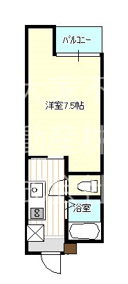 K-HOUSE 402号室 間取り