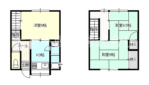 北口アパート 間取り図