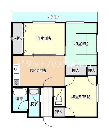 コーポ　クレセント 201号室 間取り